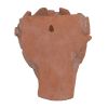 7x5.5x9" Visage Head Bust Planter, Brown - Home Wall Planter