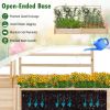 Raised Garden Bed with 2 Planter Boxes and 3 Trellis