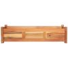 Garden Raised Beds 2 pcs Acacia Wood 39.4"x11.8"x9.8"