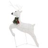 Reindeer & Sleigh Christmas Decoration 140 LEDs Outdoor White