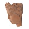 7x5.5x9" Visage Head Bust Planter, Brown - Home Wall Planter