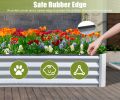 6x3x1ft Galvanized Raised Garden Bed, Outdoor Planter Garden Boxes Large Metal Planter Box for Gardening Vegetables Fruits Flowers, Silvery