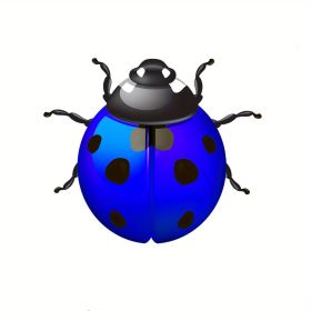 1pc/6pcs, Metal Ladybugs Wall Decor, Metal Ladybugs Hanging Decor, Home Decor, Garden Decor, Wall Decor, Bedroom Decor, Wedding Decor, Party Decor (Color: Blue)