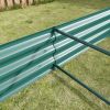 Raised Garden Bed Kit - Metal Raised Bed Garden7.6x3.7x0.98ft for Flower Planters;  Vegetables Herb Black