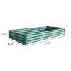 Raised Garden Bed Kit - Metal Raised Bed Garden7.6x3.7x0.98ft for Flower Planters;  Vegetables Herb Black