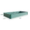 Raised Garden Bed Kit - Metal Raised Bed Garden7.6x3.7x0.98ft for Flower Planters;  Vegetables Herb Black