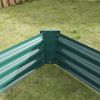 Raised Garden Bed Kit - Metal Raised Bed Garden7.6x3.7x0.98ft for Flower Planters;  Vegetables Herb Black